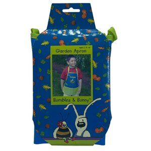 Bumbles & Bunny Garden Apron Kid Age 3+ NWT NEW Patchwork Garden Pockets Arden